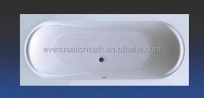 China Indoor Tub Large Size Single Acrylic Bathtub Simple Bath Tub acrylic bahtutb for sale