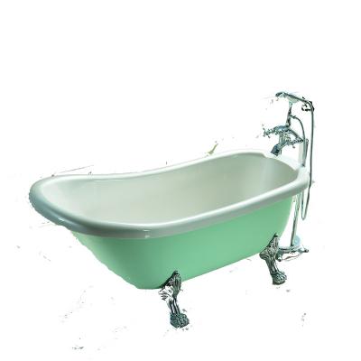 China Hot Sale Indoor High Quality Classic Clawfoot Tub Acrylic Freestanding Bathtub for sale