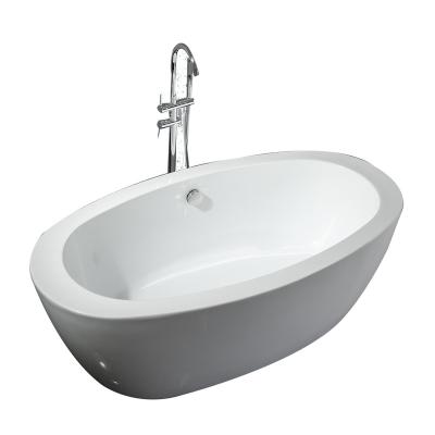 China Indoor High Quality Large Round Freestanding Acrylic Tub Bathtub for sale