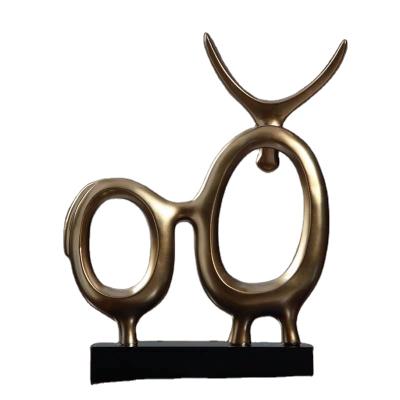 China China Modern Office And Hotel Abstract Products Copper Art Ornaments for sale