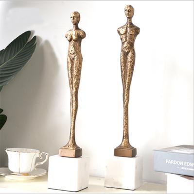 China The Abstract Model House Soft Decoration Cast Figure Decoration House Bronze Sculpture Modern Minimalist Light Luxury Model Opens for sale