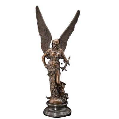 China Minimalist Western European bronze sculpture copper crafts furnishings hotels angels gifts ornaments for sale