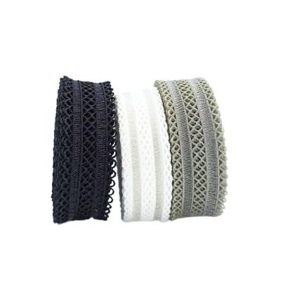 China Black Elastic Silk Elastic Black Elastic 20mm 20mm White Peach Silk Elastic Rubber Bands 20mm Customized For Clothing for sale