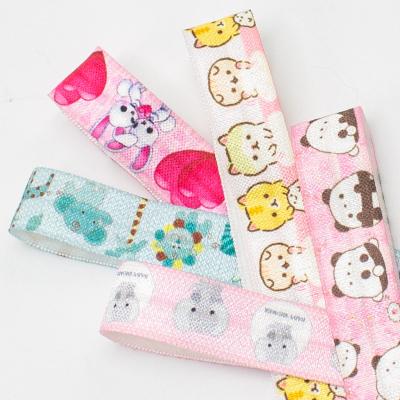 China Wholesale 1.5cm Spot Elastic Animal Printed Elastic Webbing for sale