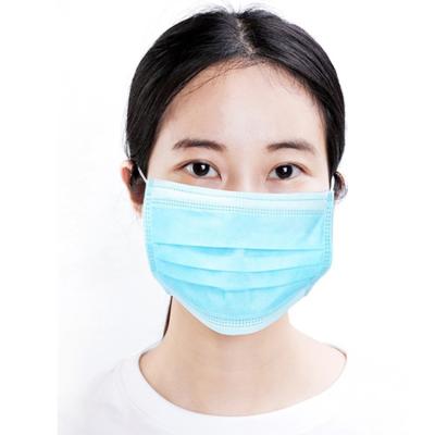 Cina Earloop blu eliminabile respirabile protezione la maschera che una filtrazione di 3 strati riduce le infezioni in vendita