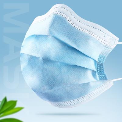 China Nonwoven dos PP máscara descartável de 3 dobras, anti OEM da máscara protetora da poluição disponível à venda