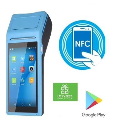 China Hot Scan Handheld Touch Screen QR Code Receipt Android Handheld Computer Portable Vending POS With Printer for sale