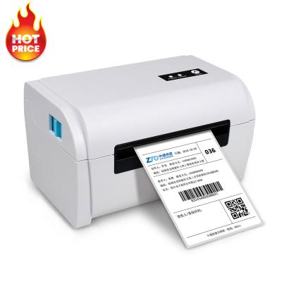 China Inch 160mm Black White Color USPS Desktop Printer 4 Color Barcode Label Paper Roll White Thermal Transfer Printer for sale