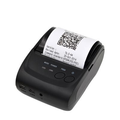 China Mini Size 58mm Mobile POS Black and White Thermal Transfer Printer for E-commerce Online Retail for sale