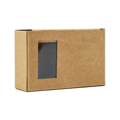 China High Quality Custom Printing Flat Cardboard Box Recycled Materials Logo Skin Care Cosmetic Packaging Paper Box With Clear PVC Paper Box for sale