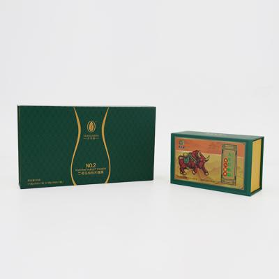 China Custom Reused Materials Luxurious Flip Magnet Gift Box With EVA Foam Paper Board Perfume Cosmetics Packaging Gift Box for sale