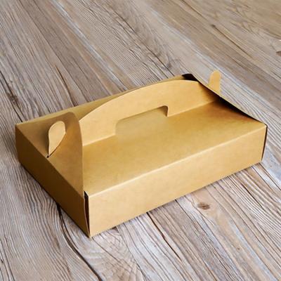 China Wholesale Recycled Materials Y53 Bakery Donut Paper Box With Handle Custom White Cardboard Box For Take Out Fast Food Cake Box for sale