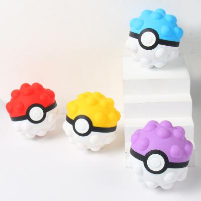 China Wholesale Kids Educational Toy Bubble Push Noise Kids Stir Stress Reliever Toys Silicone Toys Rainbow 3D Soft Stress Balls Stir Toy for sale