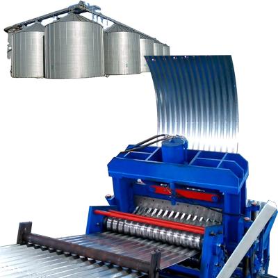 China Building Material Stores Grain Bin Storage Silo Panel Steel Roll Forming Machine Innovative Spiral Steel Silo Making Machine for sale