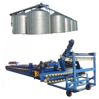 China Building Material Shops Grain Bin Silo Wall Sheet Making Machine Grain Tank Storage Silos Corrugated Side Wall Machine for sale