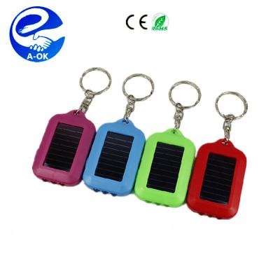 China Wholesale Solar Powered Key Chain Light Solar Head Chain Light for sale