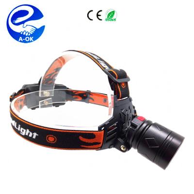 China Zoom camping headlight led xm-l t6 lamp frontal cob 2x18650 usb rechargeable headlight for sale