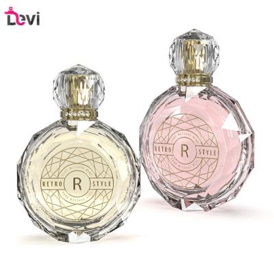 China Devi Wholesale OEM/ODM 15ml 30ml 100ml Vintage Class Luxury Luxury Cap Round Empty Perfume Glass Fancy Bottle For Sale Elegant Perfume Bottles for sale