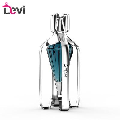 China Devi Wholesale Private Label 100ML Luxury Crimp Aluminum Alloy Luxury Empty Refillable Perfume Glass Bottle Single Perfume Bottle for sale