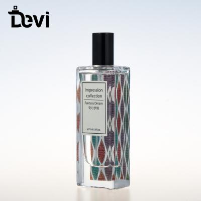 China Devi Manufacturers Luxury Stand Square 10ml 25ml Perfume Bottle Custom Glass Empty Perfume Bottles For Sale for sale