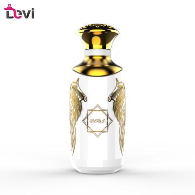 China Devi Unique Design Luxury Glass Perfume Bottles 100ML Lady Perfume Bottle Fragrance Luxury Sprayer Atomizer Refillable Empty Container for sale