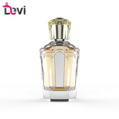 China Devi New Luxury Design Glass Perfume Bottles 100ml Empty Lady Parfum Bottle Refillable Container Spray Perfume Atomizer for sale