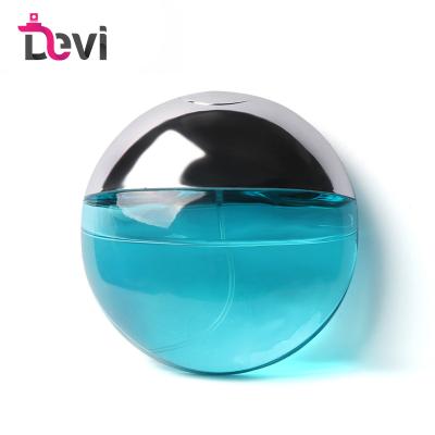 China Devi Wholesale OEM/ODM Modern Design 100ML Round Spray Glass Refillable Atomizer Perfume Empty Fancy Glass Perfume Bottles for sale