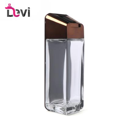 China Devi New Design 100ML Single Glass Perfume Bottles Sprayer Refillable Atomizer Unique Men's Perfume Bottle Empty Perfume Container for sale