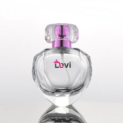 China Luxury Modern Devi Glass Perfume Bottles 70ML Perfume Bottle Fragrance Sprayer Atomizer Transparent Empty Container Custom Design for sale