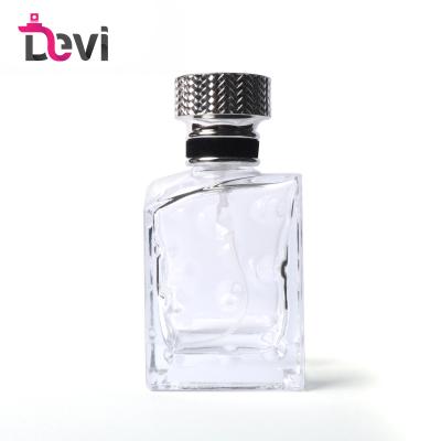 China Devi New Design 100ML Modern Glass Perfume Bottles Fit Sprayer Refillable Atomizer Men Perfume Bottle Empty Perfume Container for sale