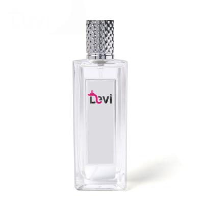 China Modern Square Glass Men's Empty Devi Perfume OEM/ODM Atomizer Container Packaging 50ml Perfume Glass Bottles for sale