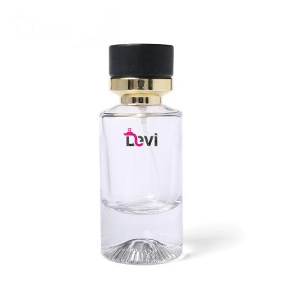 China Modern Lattice Perfume Bottle Refillable Sprayer Atomizer Empty Perfume Bottles Devi Glass 35ML Container Custom Design for sale