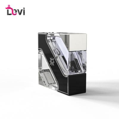 China Devi Glass Perfume Bottles Unique Fashionable Design 20ml Fit Refillable Men Perfume Bottle Empty Perfume Sprayer Atomizer Container for sale