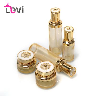 China Devi Empty 30g 50g 100ml 120ml Personal Care Lotion Cosmetic Glass Pump Bottle Wide Mouth Glass Cream Jar For Sale for sale