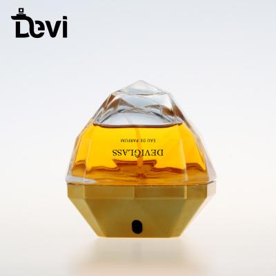 China Devi Wholesale OEM/ODM 15ml 30ml 50ml 100ml Luxury Gold Empty Container Perfume Glass Bottle For Perfume for sale