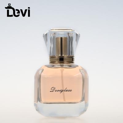 China ODM 15ml 30ml 50ml 100ml Luxury Clear Bottle Devi Wholesale Empty Cap Perfume Glass Stone Bottle For Perfume for sale