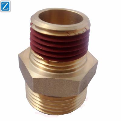 China Oil Brass CNC Machined Brass Pipe Fittings for sale