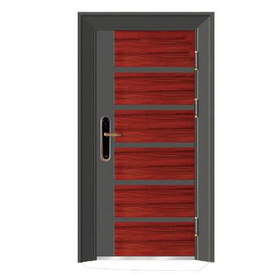 China Modern Barn Door Hardware Wood Grain Entry Kit Stainless Steel Door Interior Entry Doors for sale