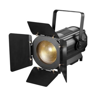 China Hot Selling 200W DMX512 Theater DJ Disco Party Auto Zoom 15-50 Degree Auto Light Stage Video Studio Led Fresnel Light for sale