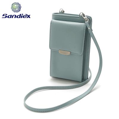 China Latest waterproof hot sale ladies pinch wallets zipper and latch fashion PU genuine leather wallet on sale cell phone for sale