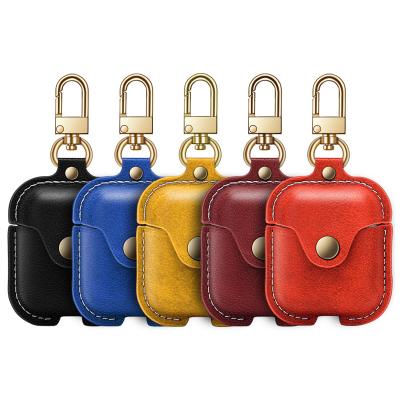 China 2020 new arrivals cases for airpods 1 2 case with luxury genuine leather wireless earphone case for sale for sale