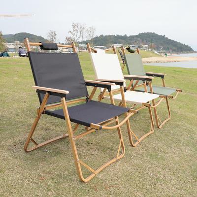 China Outdoor Folding Camping Wood Furniture Portable Folding Chair SHIMOYAMA Glamping Garden Wooden Chair for sale