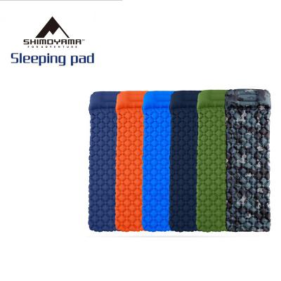 China SHIMOYAMA TPU Waterproof Lightweight Durable Lightweight Inflatable Sleep Mat Air Mattress Camping Sleeping Pad for sale