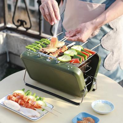 China SHIMOYAMA Korean Hot Selling Easily Assembled Portable Folding Outdoor Camping Design BBQ Grill For Daily Life for sale