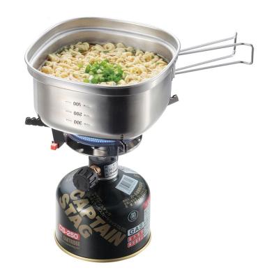 China SHIMOYAMA Camping Durable Korean Stainless Steel Hot Water Noodle Cooking Pot For Outdoor Hot Pot Cooking for sale