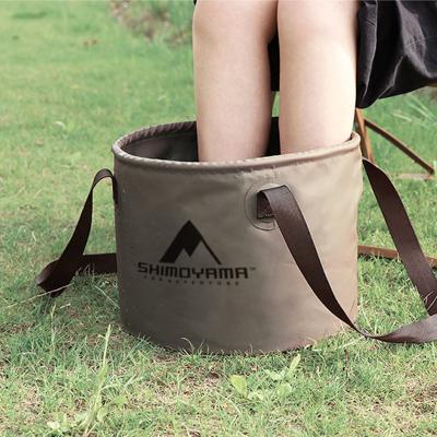 China Household Cleaning / Camping SHIMOYAMA Newly Designed 10L Portable Folding Bucket Camping Bucket for sale