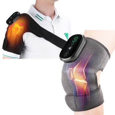 China Protective Cordless Hot Pain Relief Knee Leg Compress Vibration Knee Electric Heating Massager for sale