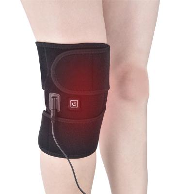 China Foot USB Heated Therapy Knee Joint Brace Wrap Electric Heating Knee Pads For Arthritis Pain Relief for sale