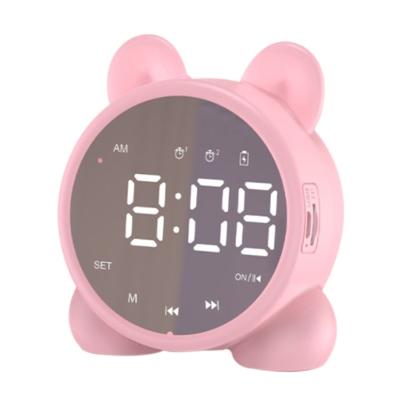 China Doze Function 50LB Blue Kids Speaker Alarm Clock Sleep Booth-Compatible Timer Bedside Alarm Clock LCD Digital Display Alarm Clock for sale