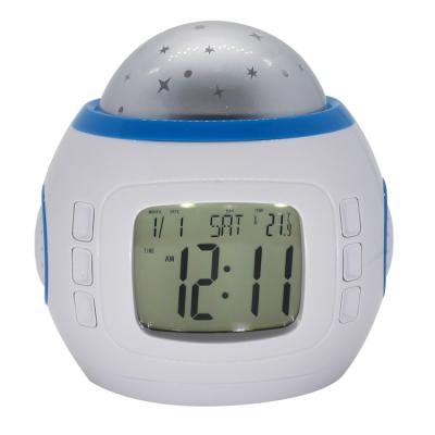 China Class Starry Sky Projection Alarm Clock with Music Player for sale